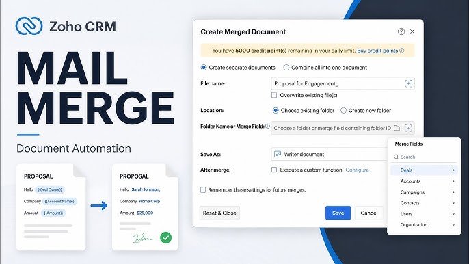 Mail Merge ও Document Automation